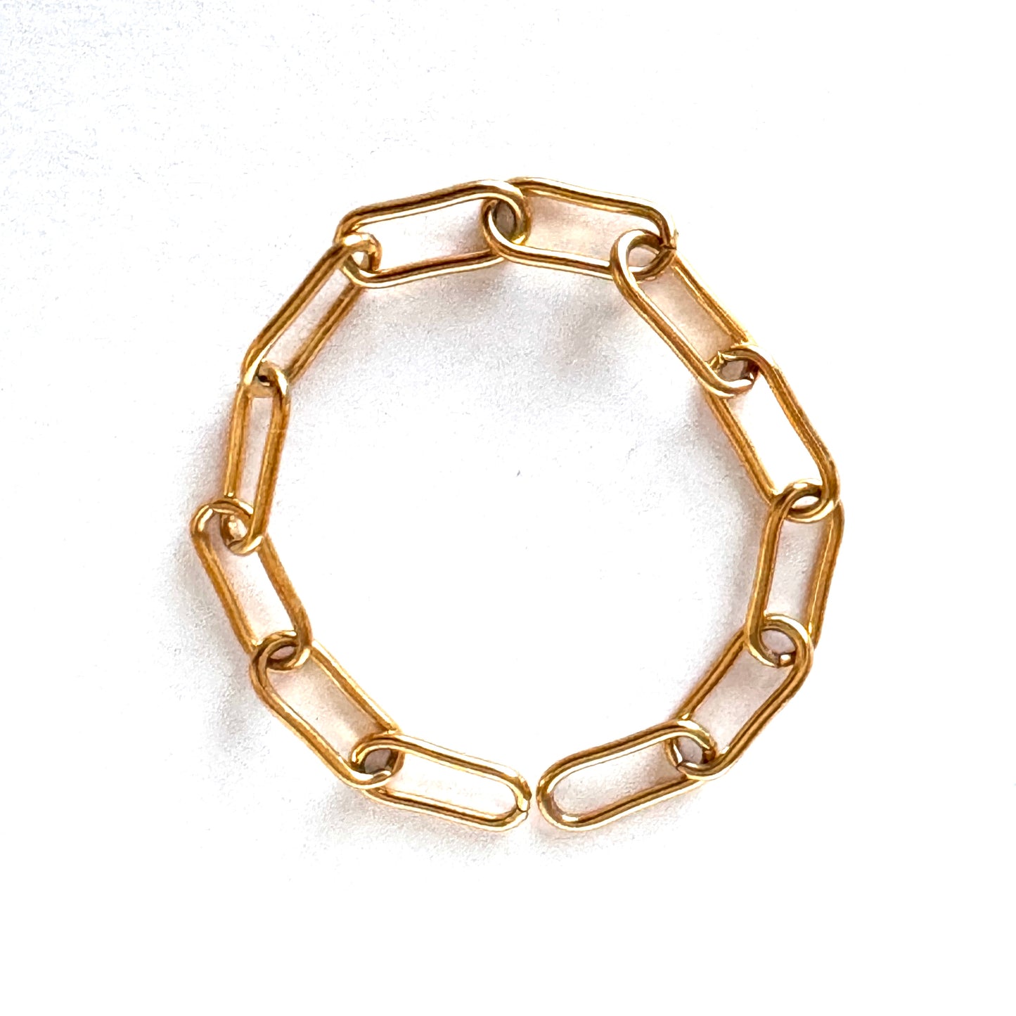 18k Plated Stainless Steel Bracelets -Dainty Paperclip